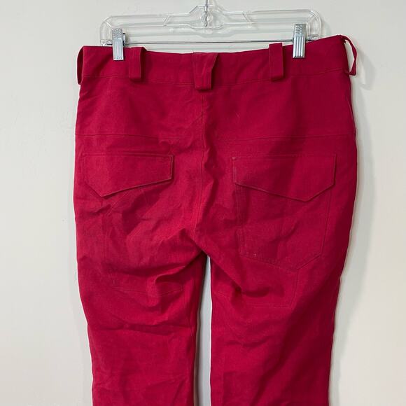 Volcom Women's Transfer Snow Pant Straight Leg Dark Pink Medium Ski Snowboard - Picture 3 of 11